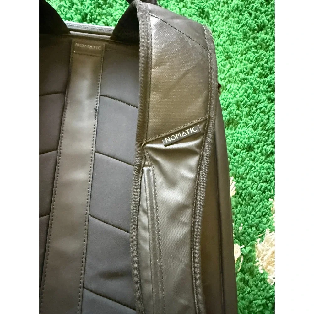 Nomatic Travel Backpack Black Laptop Bag Wags Capital Logo 20L-30L Expandable
